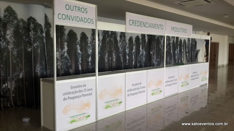 Balcão para eventos e feiras